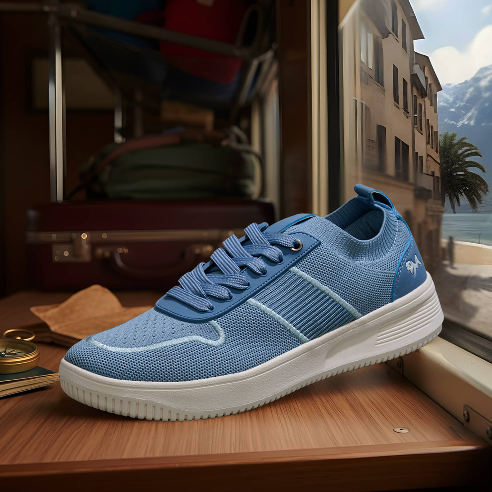     			Neemans Blue Men's Sneakers