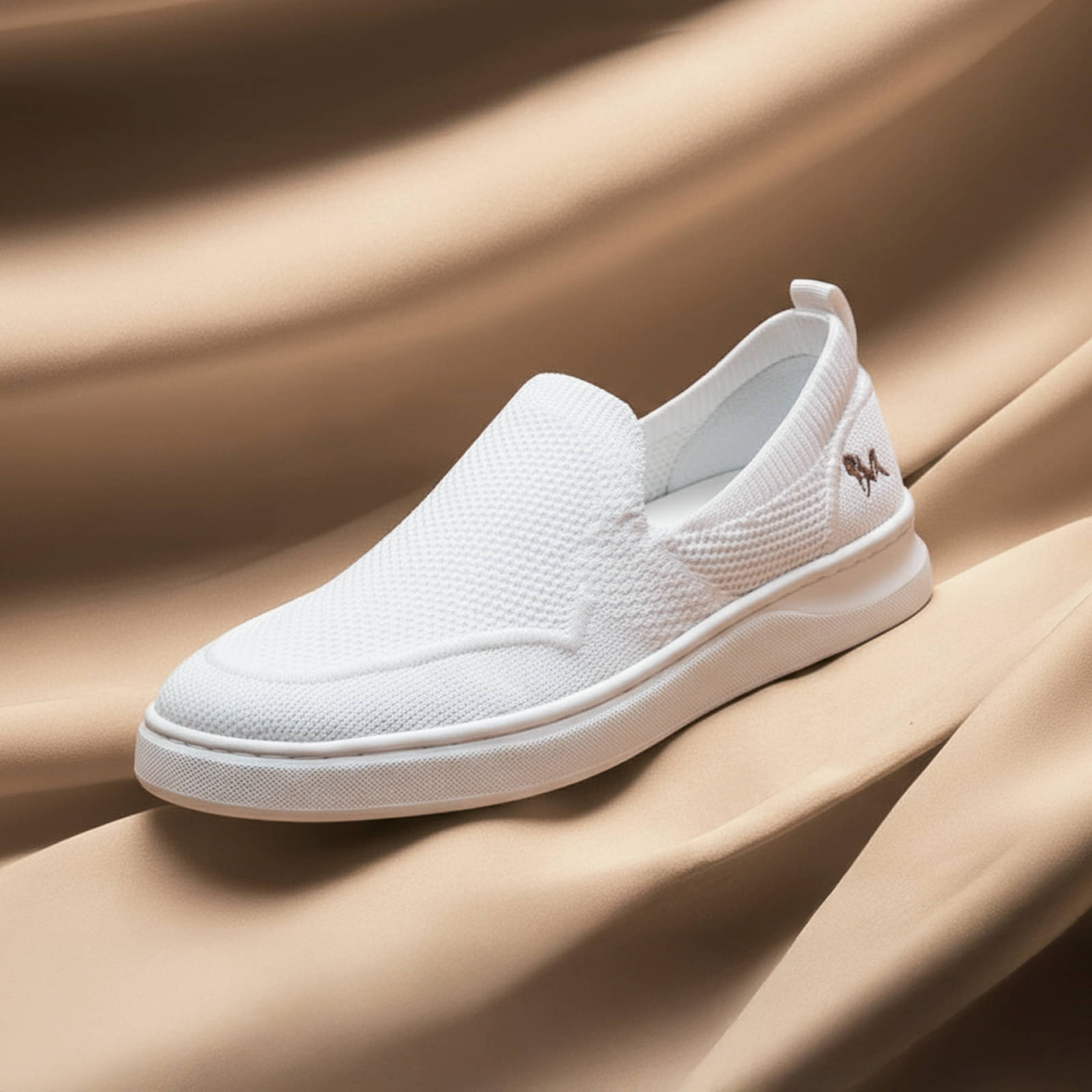     			Neemans White Men's Slip-on Shoes