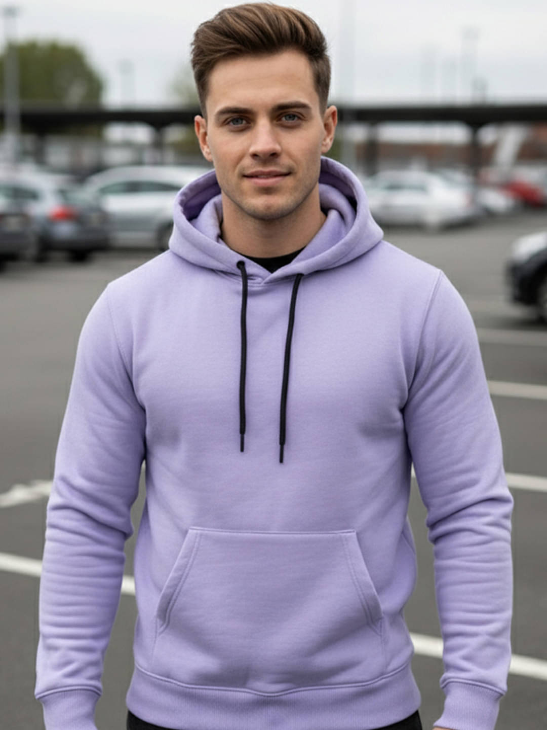 OGEN Fleece Hooded Men's Sweatshirt - Lavender ( Pack of 1 ) OGEN Fleece Hooded Men's Sweatshirt - Lavender ( Pack of 1 )