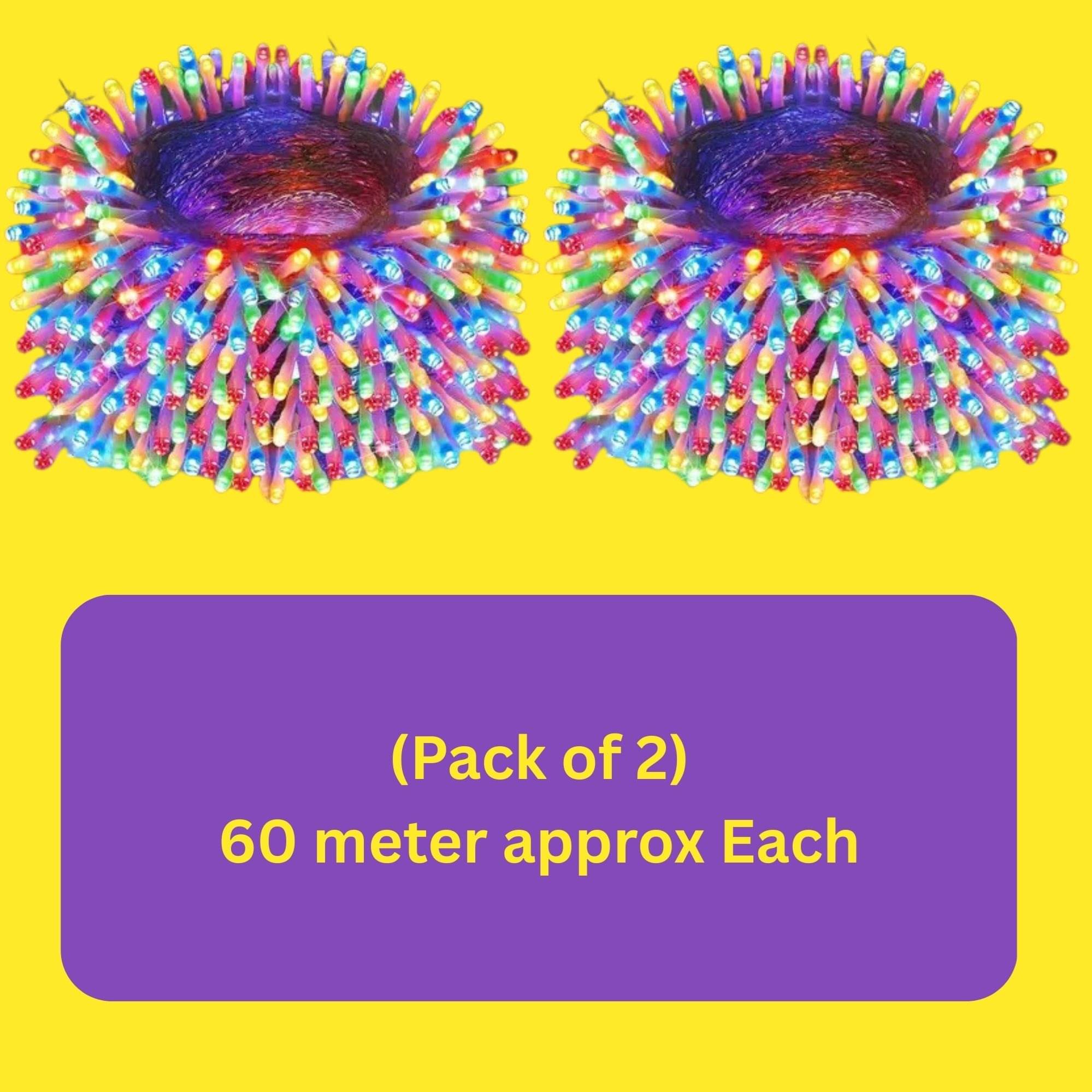     			Papa Sam Multicolor 60M String Light ( Pack of 2 )