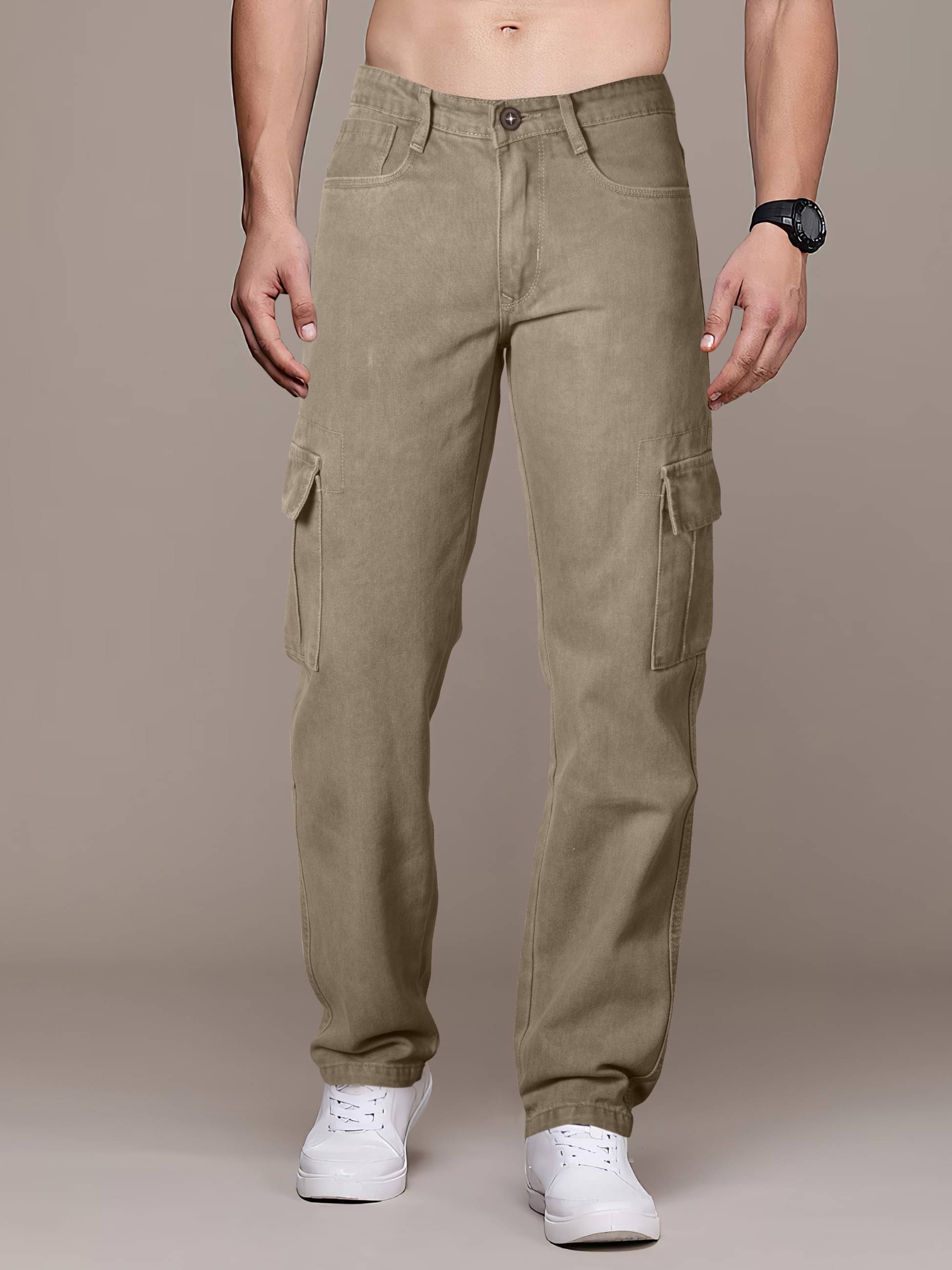     			RIG BONE Clean Look Men's Jeans - Beige ( Pack of 1 )