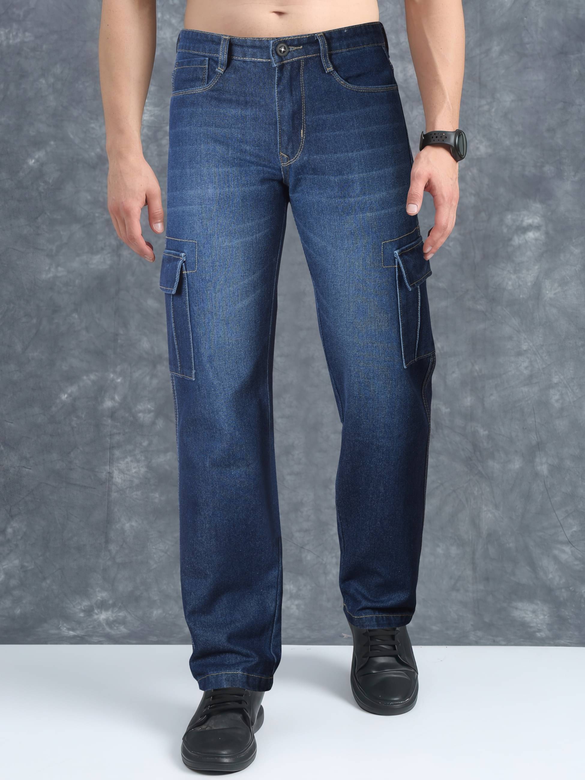 RIG BONE Clean Look Men's Jeans - Dark Blue ( Pack of 1 )     			RIG BONE Clean Look Men's Jeans - Dark Blue ( Pack of 1 )