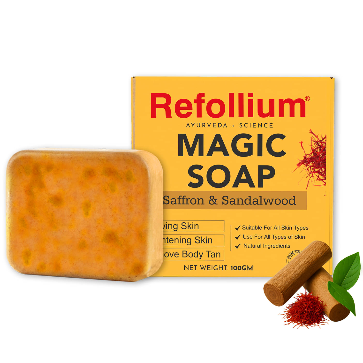 Refollium Exfoliating Magic Soap Soap for All Skin Type ( Pack of 1 ) Refollium Exfoliating Magic Soap Soap for All Skin Type ( Pack of 1 )