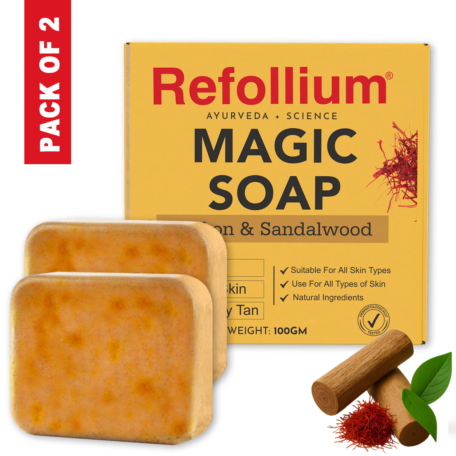 Refollium Exfoliating Magic Soap Soap for All Skin Type ( Pack of 2 ) Refollium Exfoliating Magic Soap Soap for All Skin Type ( Pack of 2 )