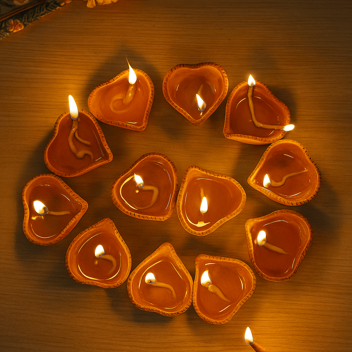     			Rizasta Ceramic Diwali Diya - Pack of 12