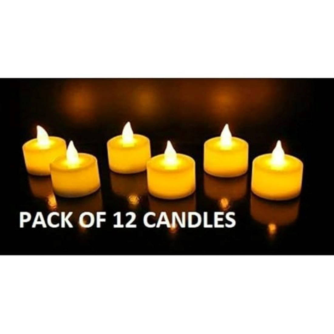 Satva-The Brand White LED Tea Light Candle 3 cm ( Pack of 12 ) Satva-The Brand White LED Tea Light Candle 3 cm ( Pack of 12 )