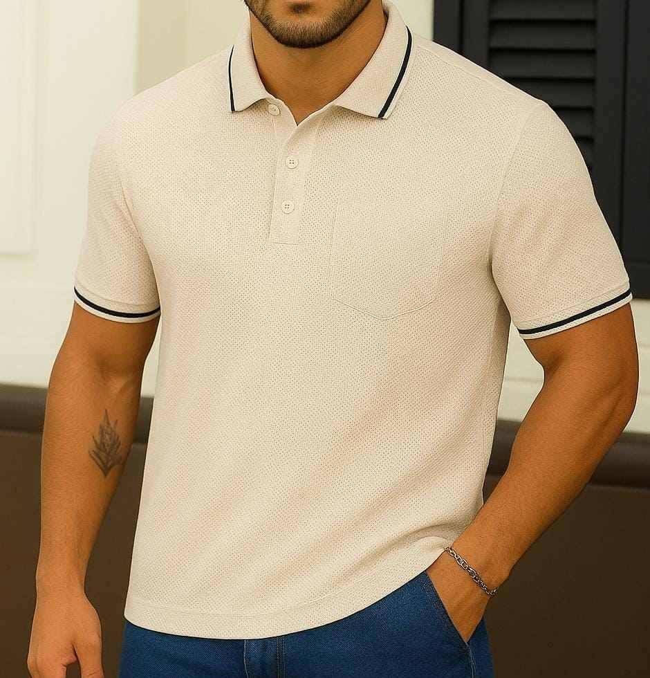Scuba Men Cotton Regular Fit Solid T-Shirt ( Cream ) Scuba Men Cotton Regular Fit Solid T-Shirt ( Cream )