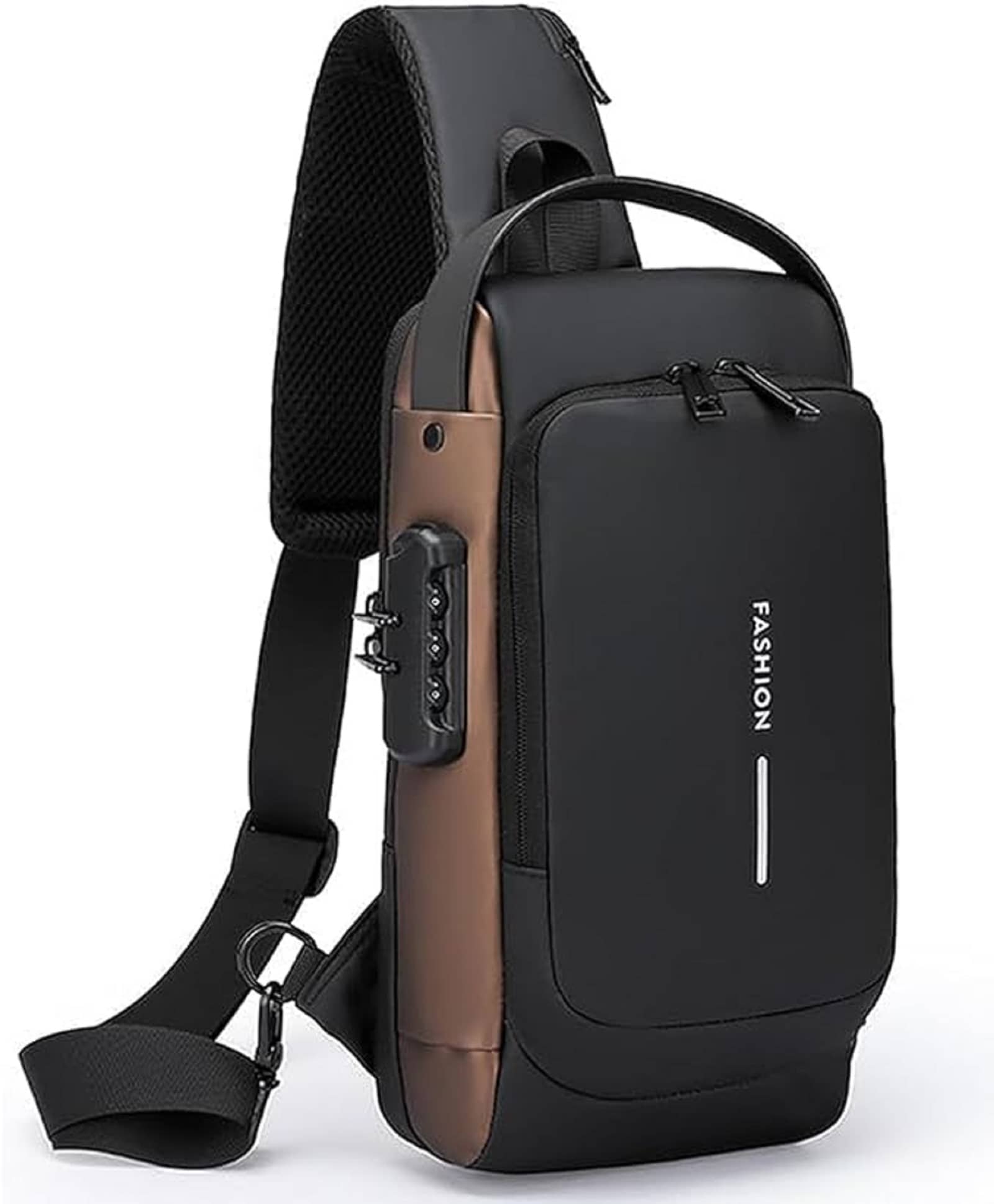 Shopeleven Black Solid Messenger Bag - Handbags | Buy online on ZillyBuy