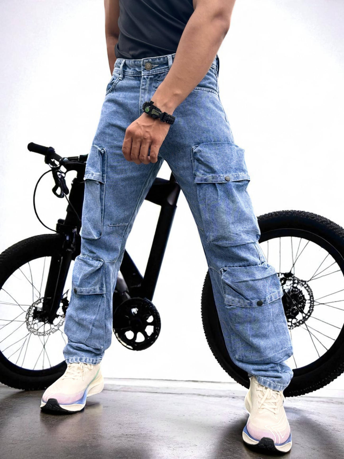Styzon Slim Fit Clean Look Men's Jeans - Blue ( Pack of 1 ) Styzon Slim Fit Clean Look Men's Jeans - Blue ( Pack of 1 )