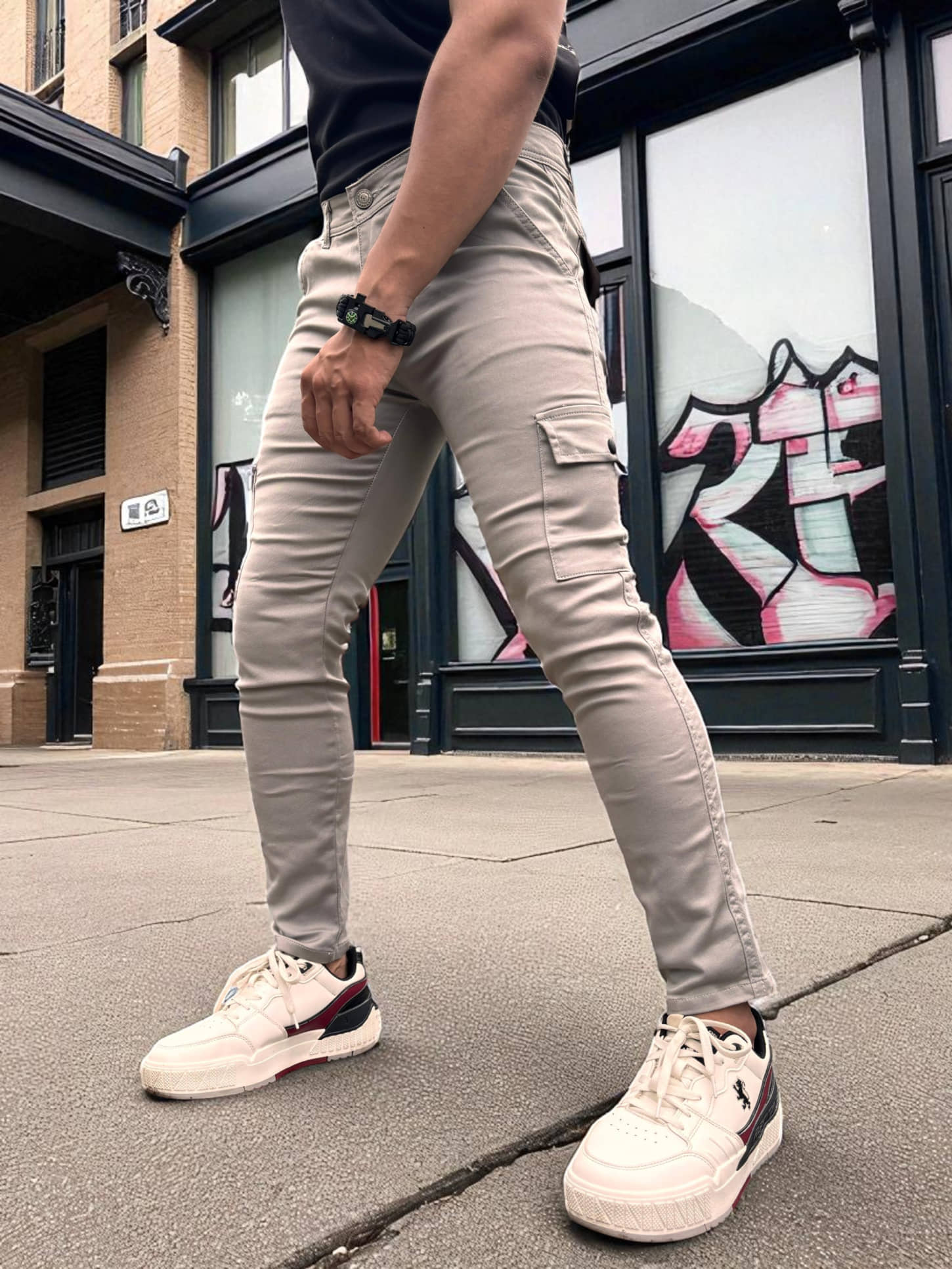 Styzon Slim Fit Clean Look Men's Jeans - Grey ( Pack of 1 ) - Jeans | Buy online on ZillyBuy