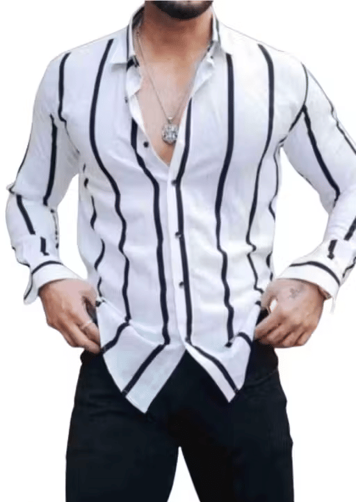     			VAANNAYA ENTERPRISE 100% Cotton Regular Fit Solids Full Sleeves Men's Casual Shirt - White ( Pack of 1 )