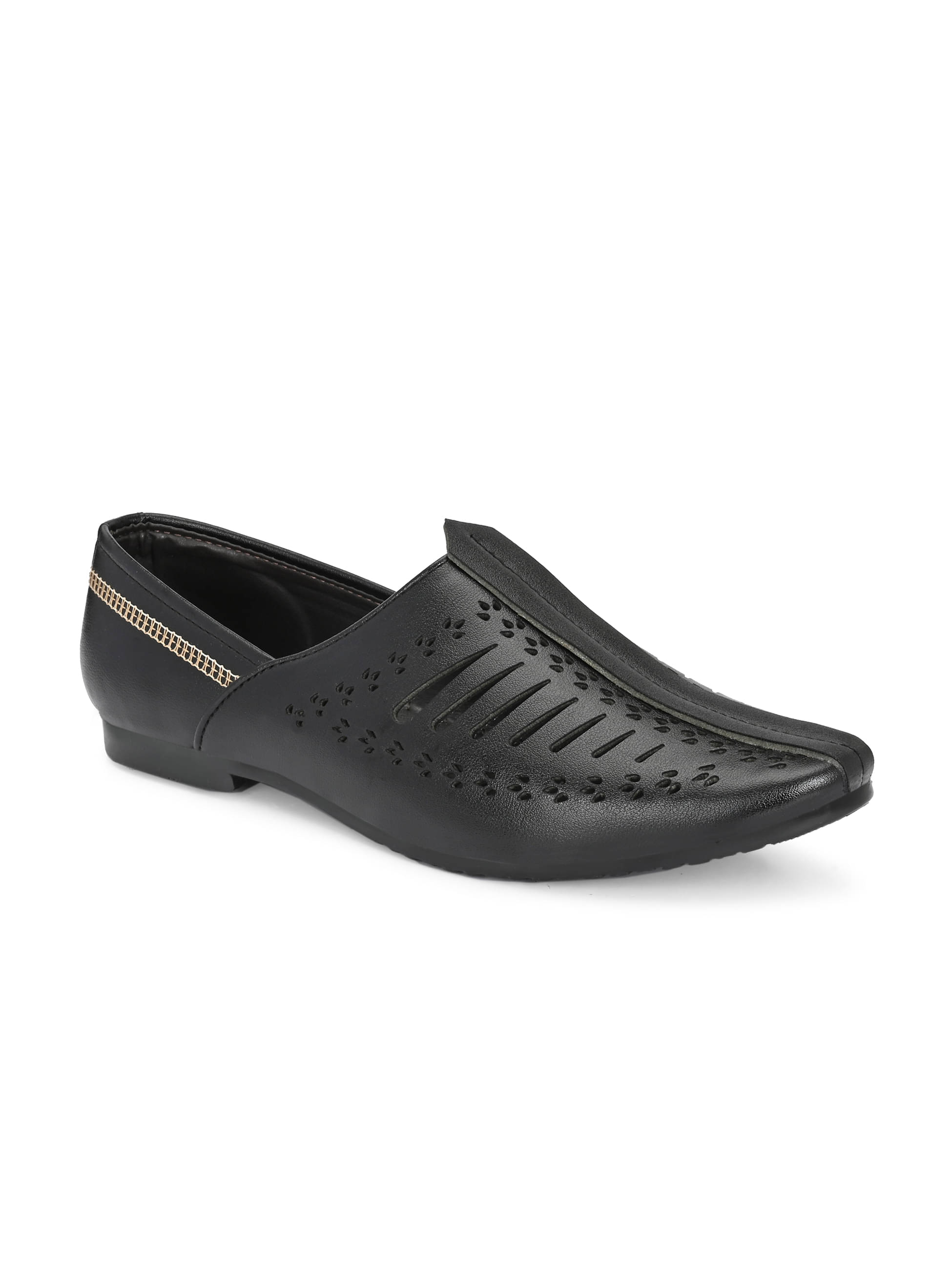     			VEESHOE Black Men's Jutti