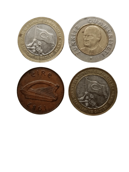     			World Coin Collection: Set of 4 Circulated Coins