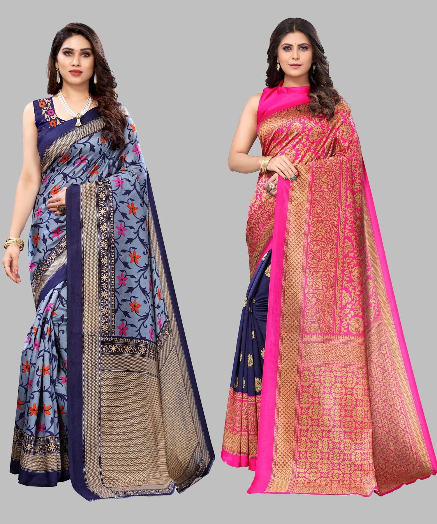     			Yashika Art Silk Printed Regular Saree With Unstitched Blouse Piece ( Multicolor )
