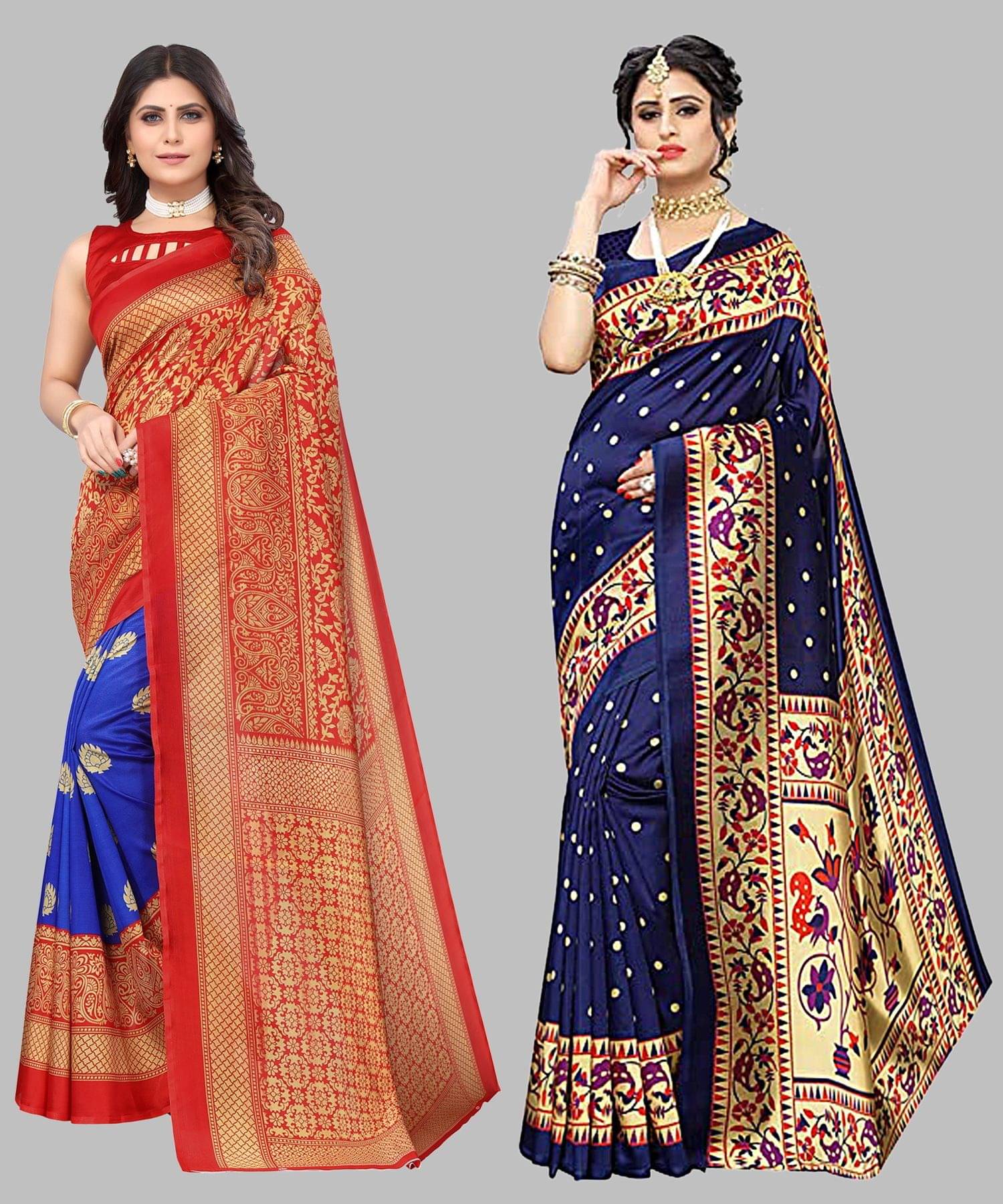 Yashika Art Silk Printed Regular Saree With Unstitched Blouse Piece ( Light Blue )     			Yashika Art Silk Printed Regular Saree With Unstitched Blouse Piece ( Light Blue )