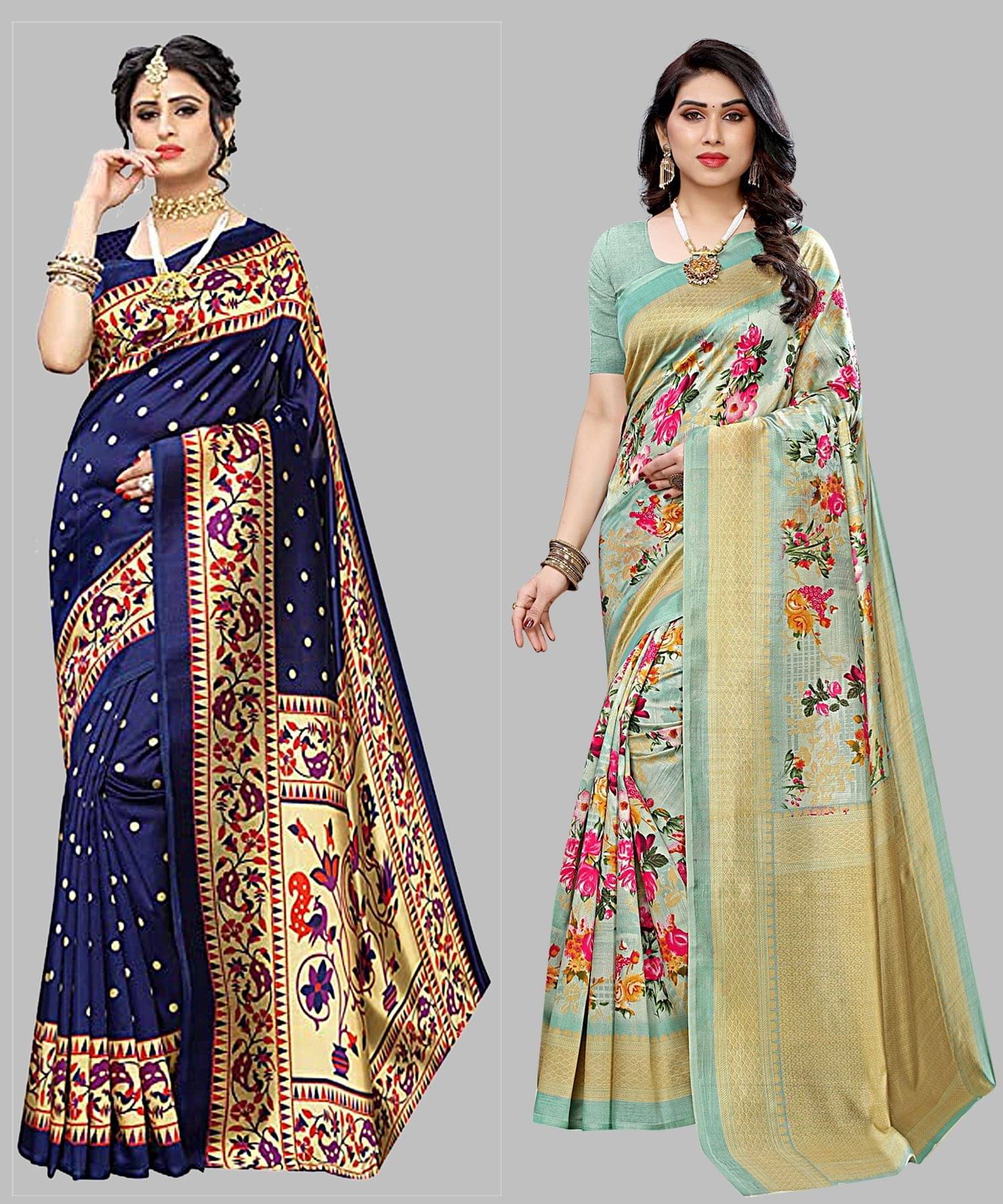 Yashika Art Silk Self Design Regular Saree With Unstitched Blouse Piece ( Blue )     			Yashika Art Silk Self Design Regular Saree With Unstitched Blouse Piece ( Blue )