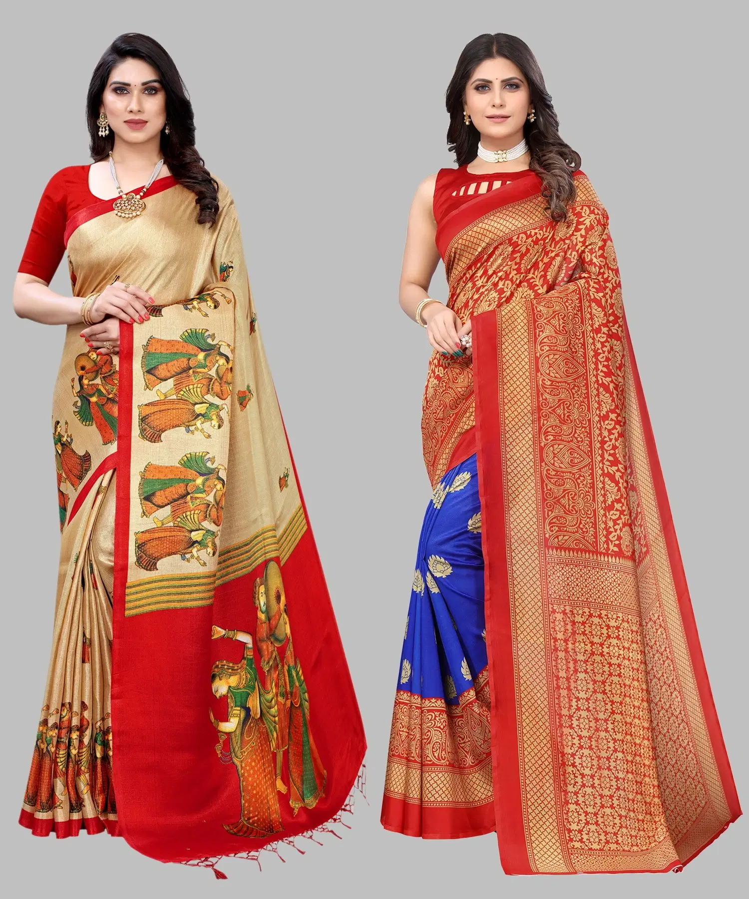     			Yashika Art Silk Self Design Regular Saree With Unstitched Blouse Piece ( Brown )