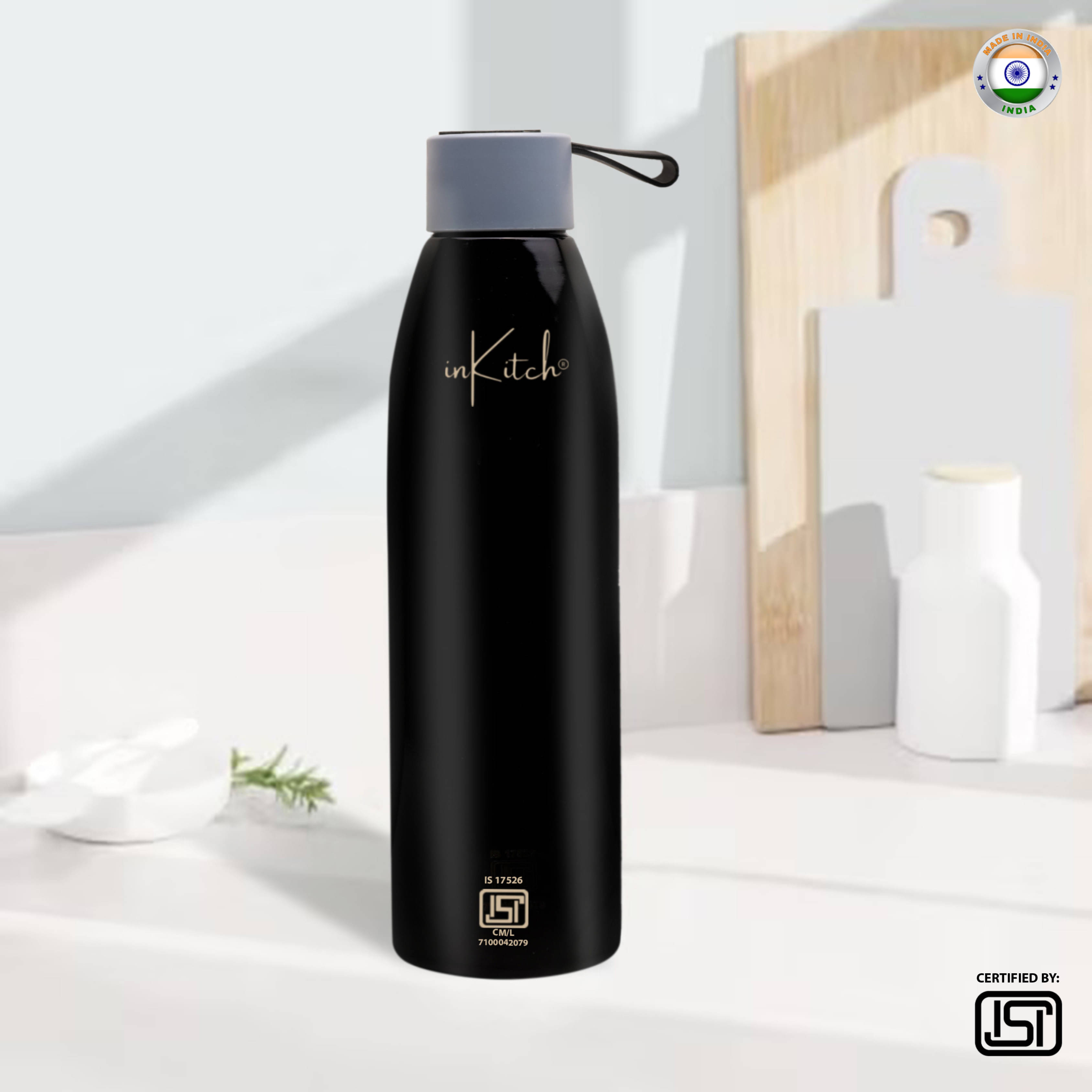     			inKitch Double Vacuum Bottle Silver Thermosteel Flask ( 750 ml )