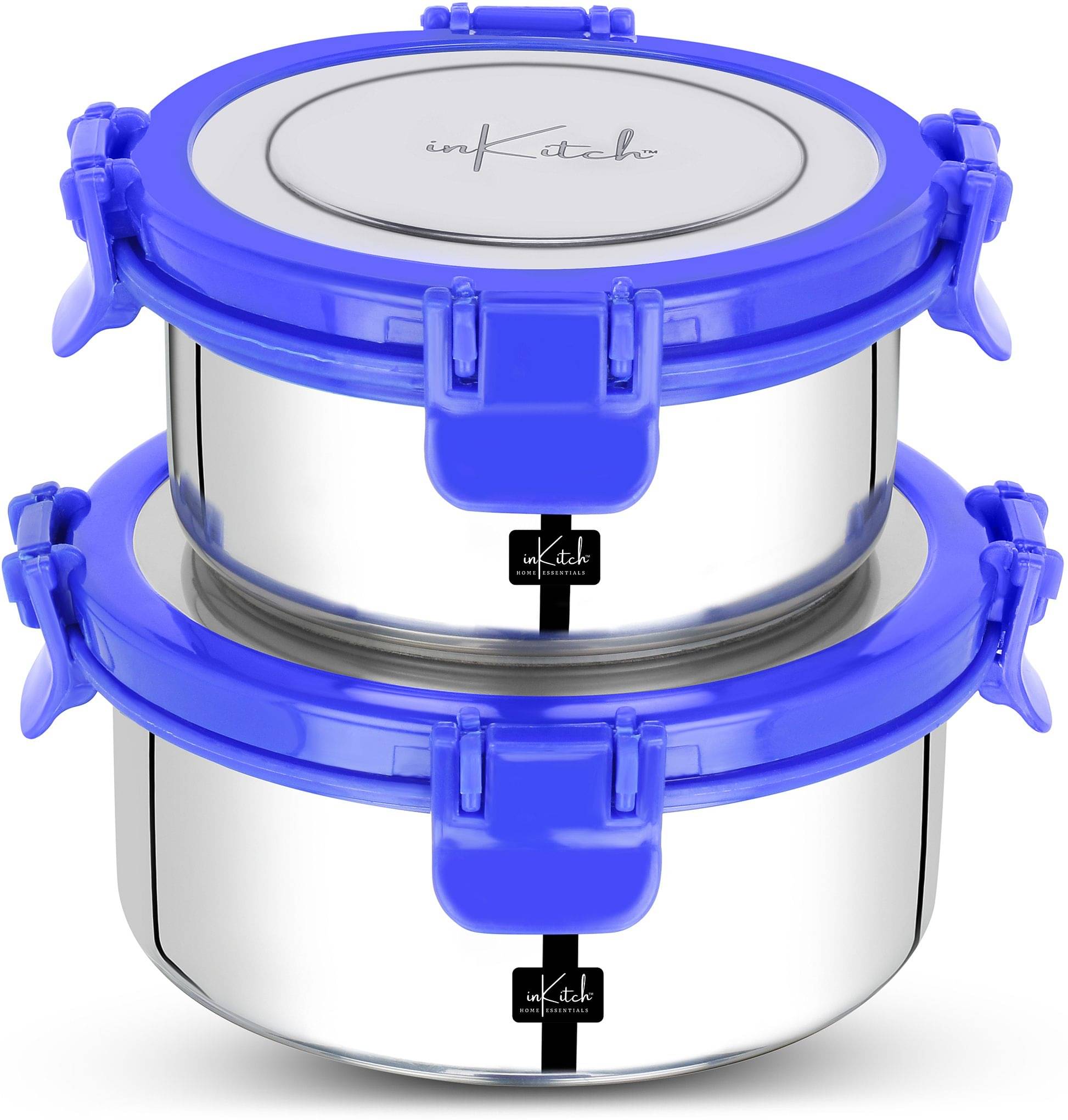     			inKitch Utility Container Steel Silver Food Container ( Set of 1 )