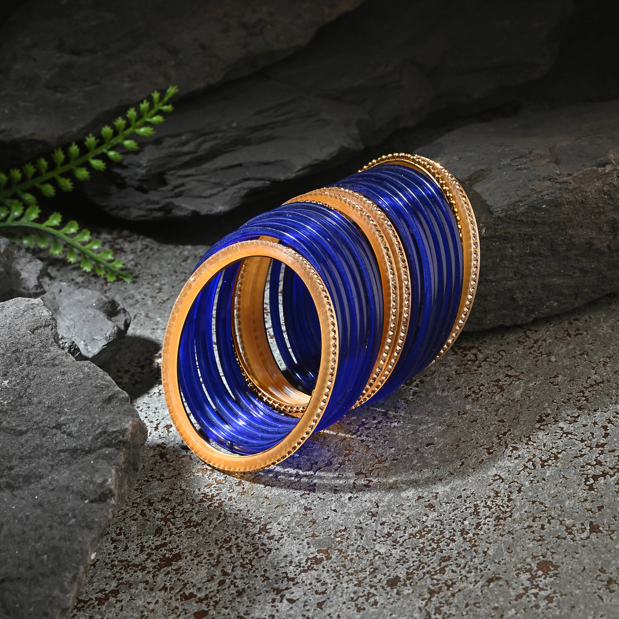     			1st Time Blue Bangle Set ( Pack of 2 )