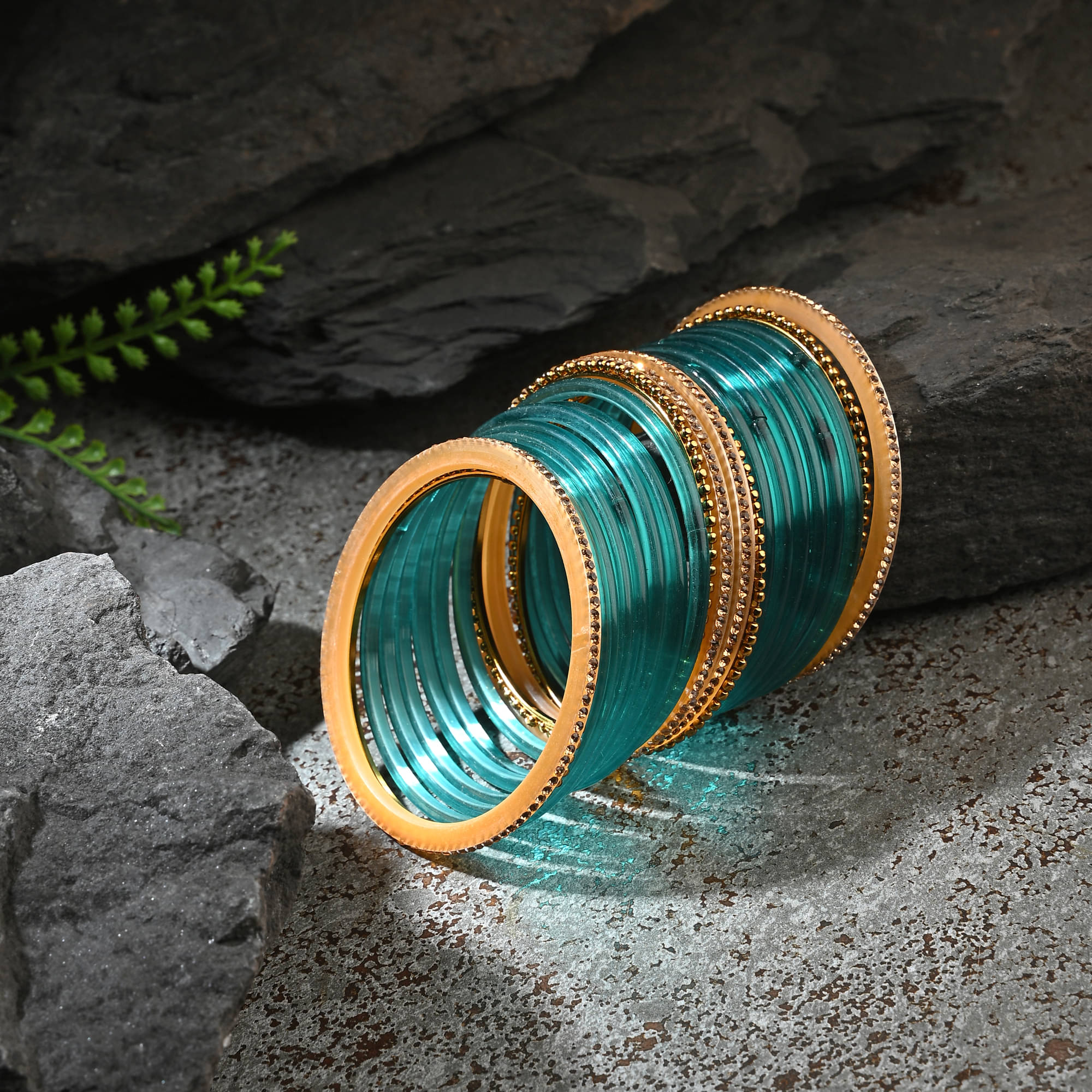 1st Time Turquoise Bangle Set ( Pack of 2 ) 1st Time Turquoise Bangle Set ( Pack of 2 )
