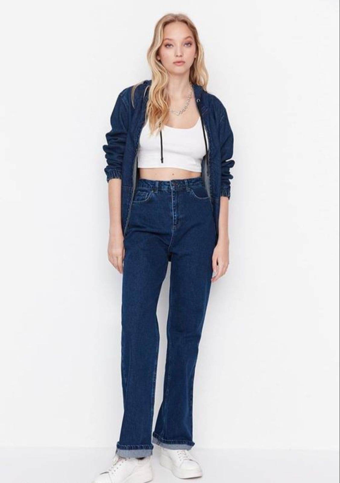     			9x denims Women's Regular Fit High-Rise Jeans ( Dark Blue )