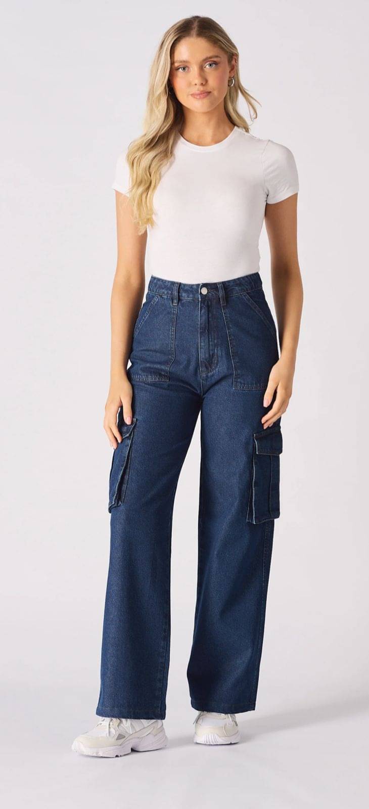     			9x denims Women's Relaxed Fit High-Rise Jeans ( Dark Blue )