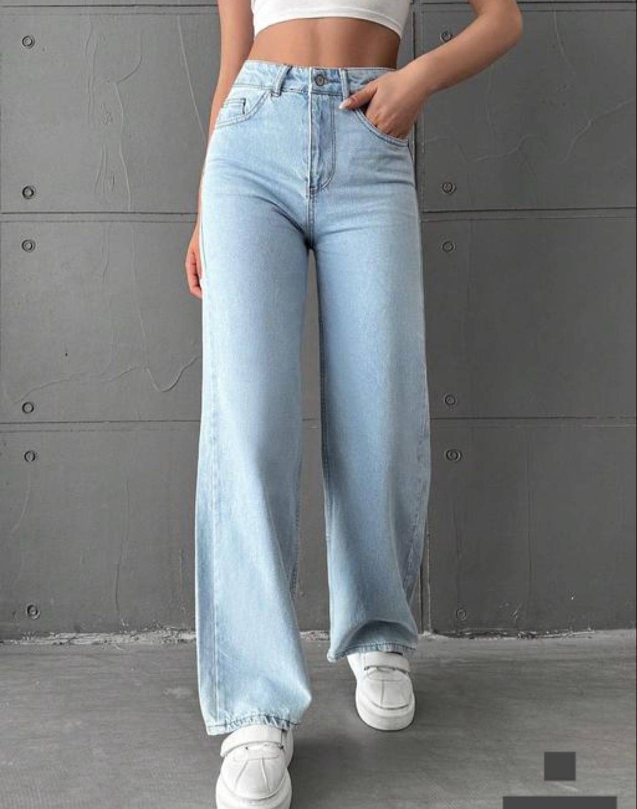     			AD Fashion Women's Baggy Fit High-Rise Jeans ( Blue )