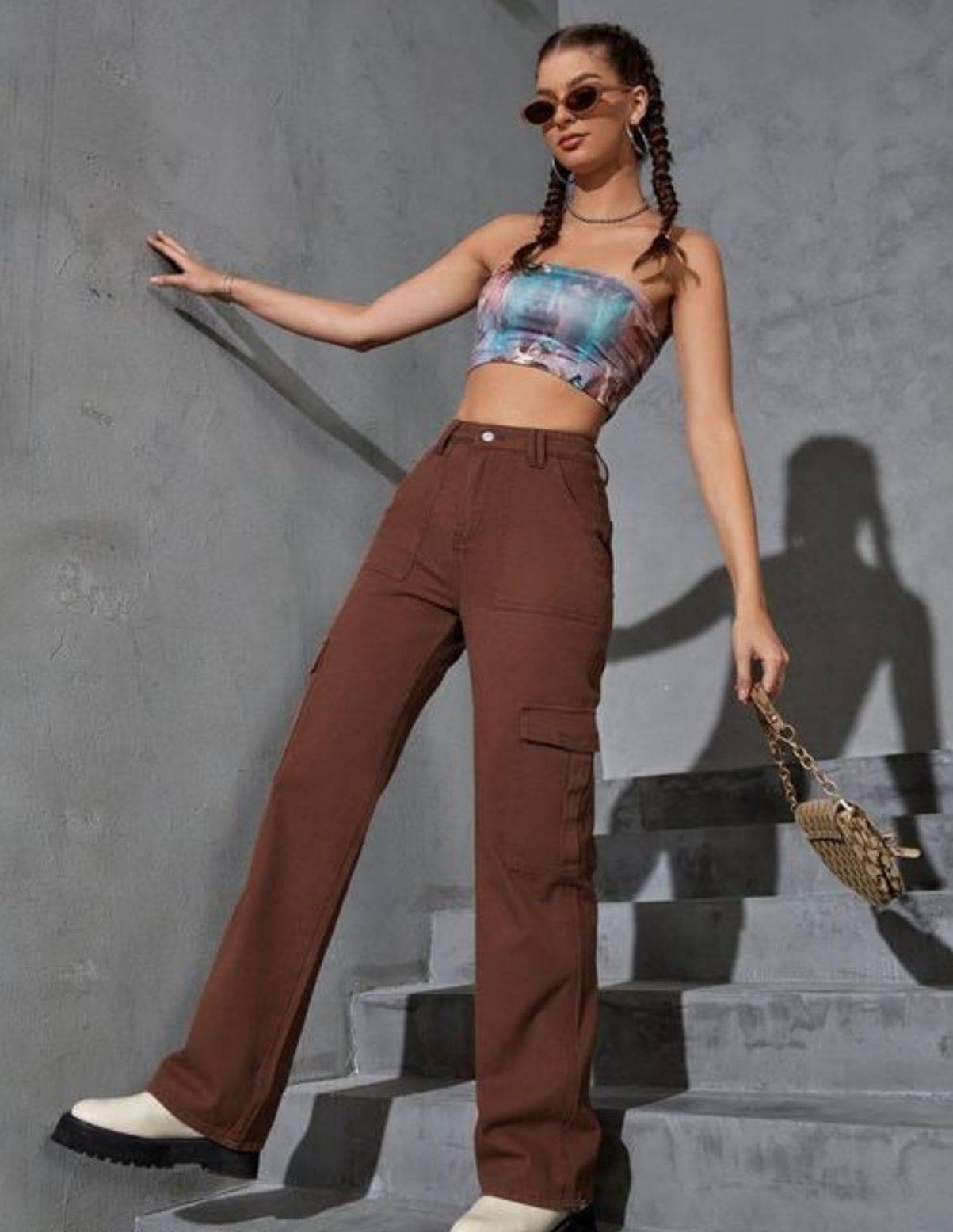     			AD Fashion Women's Regular Fit High-Rise Jeans ( Brown )