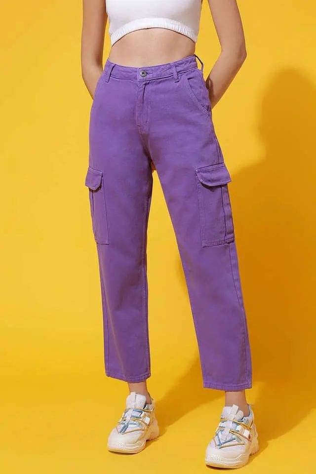     			AD Fashion Women's Regular Fit High-Rise Jeans ( Lavender )