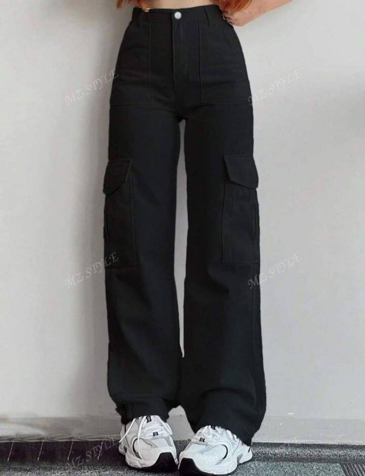     			AD Fashion Women's Relaxed Fit High-Rise Jeans ( Black )