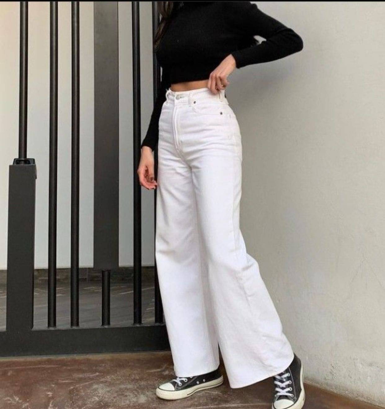     			AD Fashion Women's Relaxed Fit High-Rise Jeans ( White )