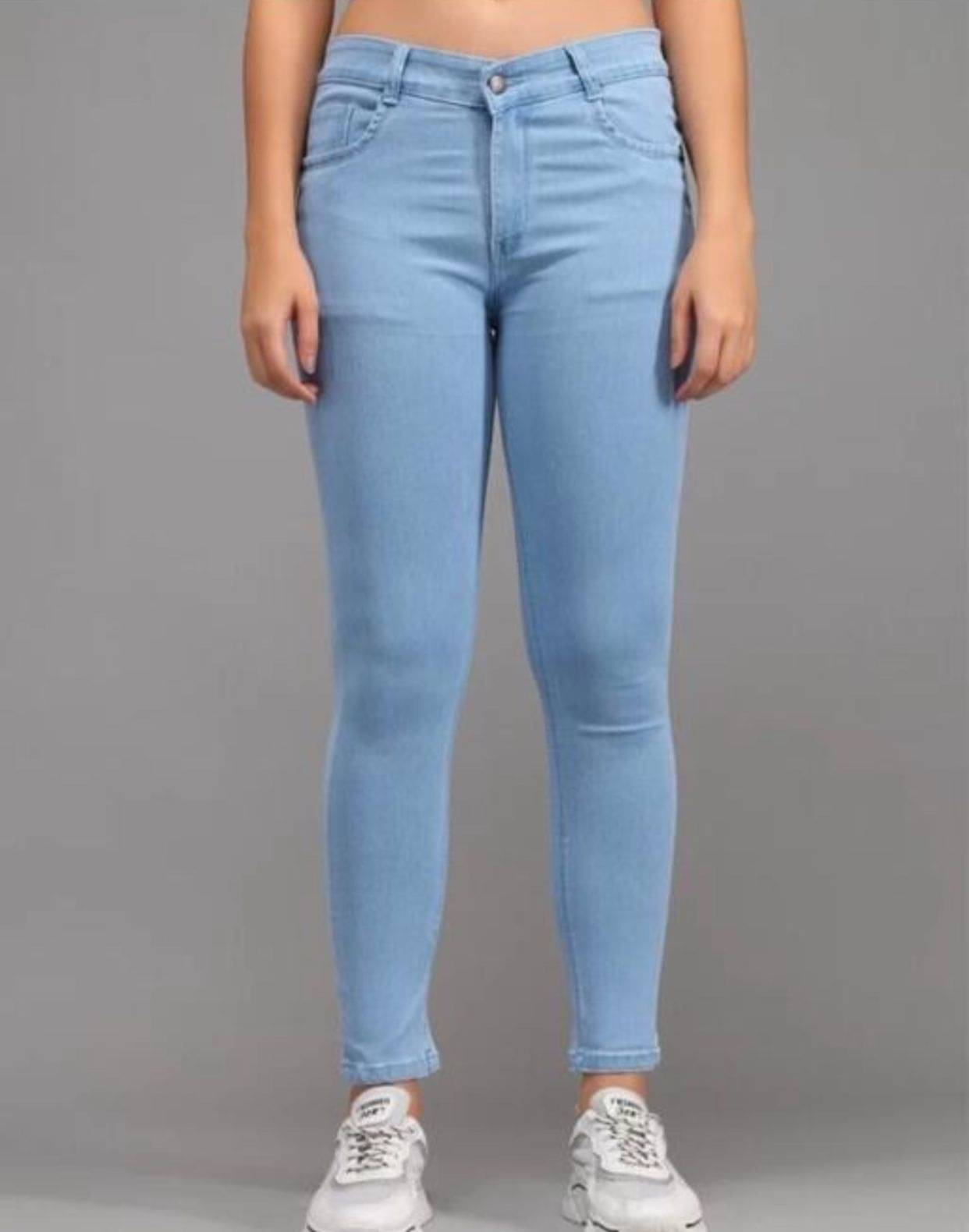 AD Fashion Women's Skinny Fit High-Rise Jeans ( Blue ) AD Fashion Women's Skinny Fit High-Rise Jeans ( Blue )