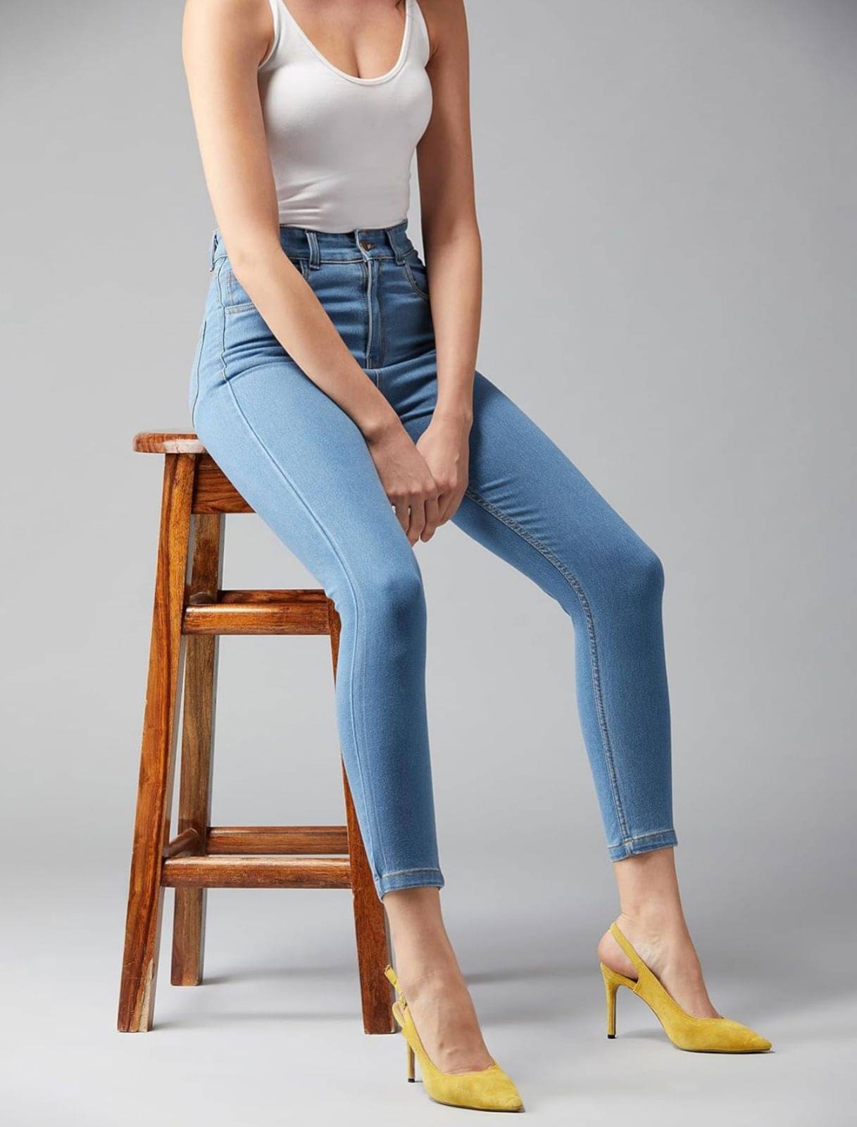     			AD Fashion Women's Skinny Fit High-Rise Jeans ( Blue )