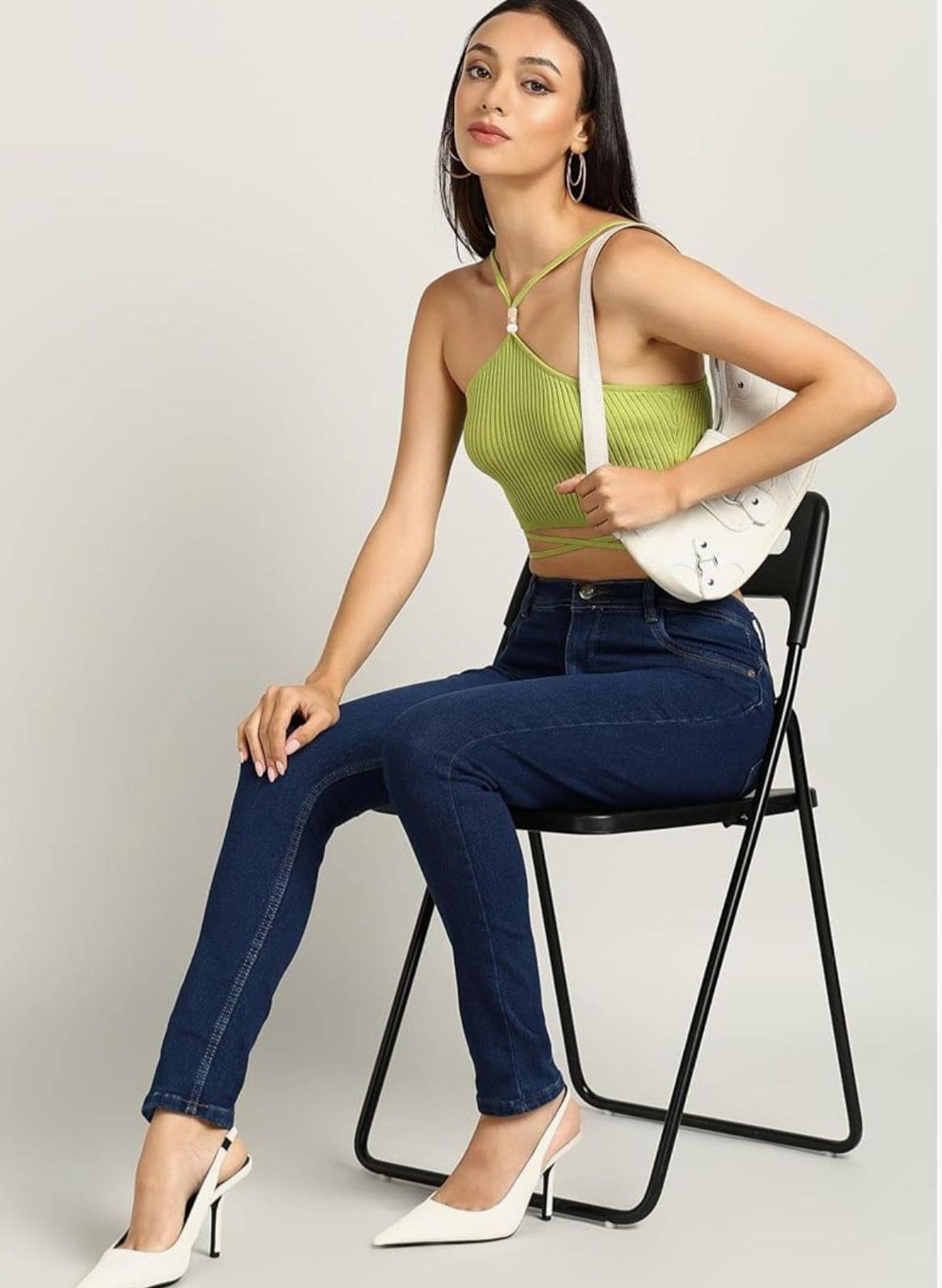 AD Fashion Women's Skinny Fit High-Rise Jeans ( Dark Blue ) AD Fashion Women's Skinny Fit High-Rise Jeans ( Dark Blue )