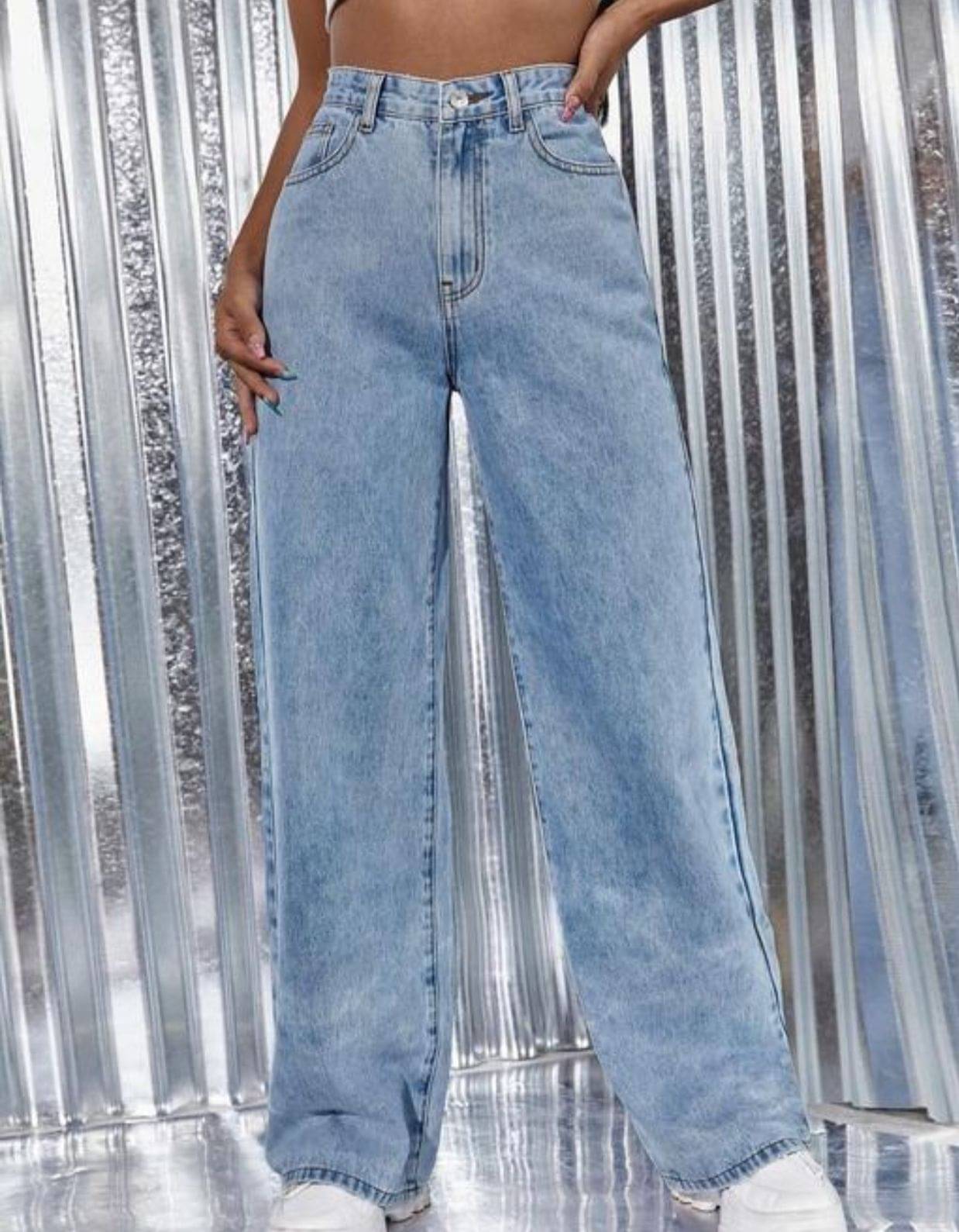     			AD Fashion Women's Straight Fit High-Rise Jeans ( Blue )