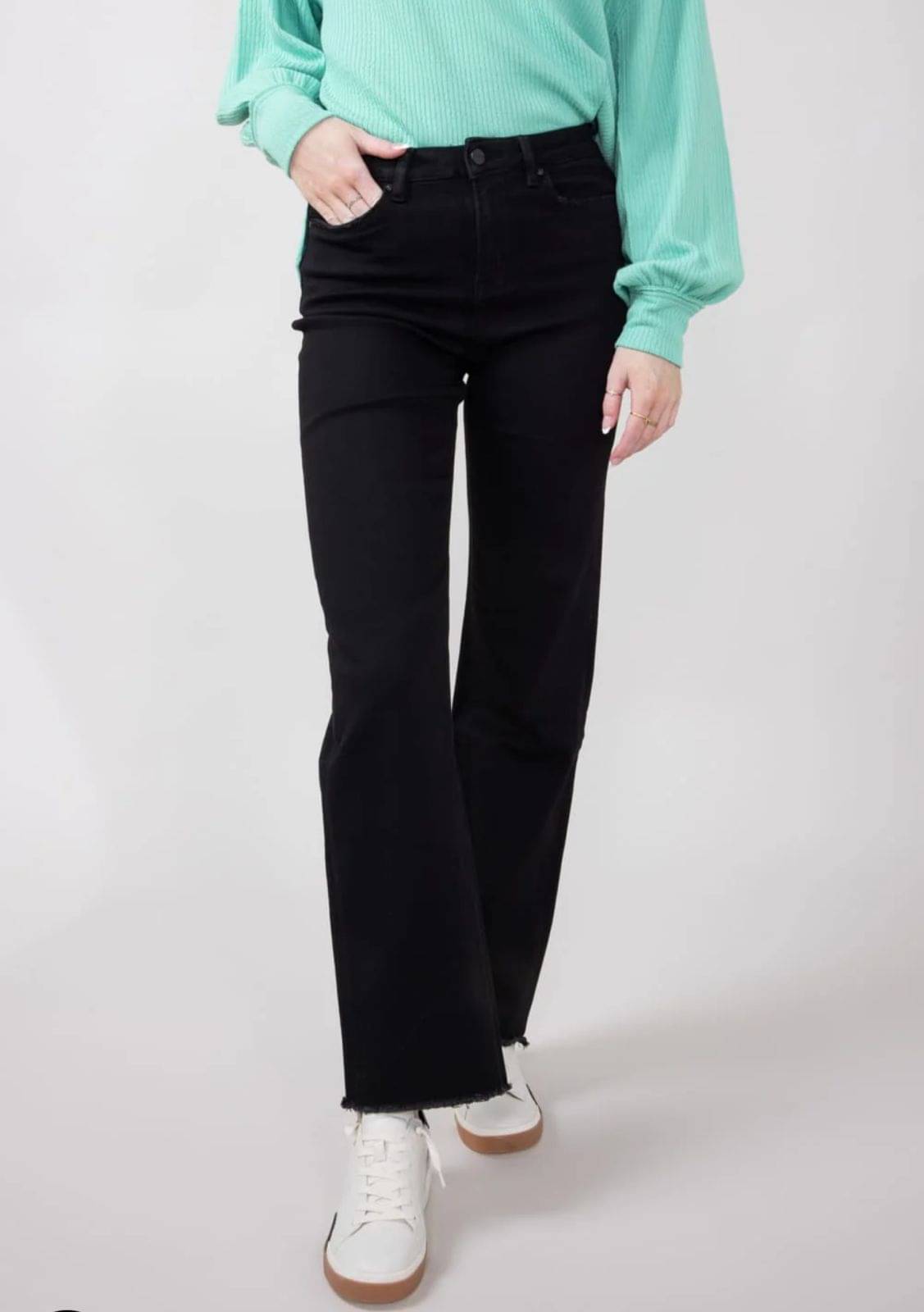     			AD Fashion Women's Straight Fit High-Rise Jeans ( Black )