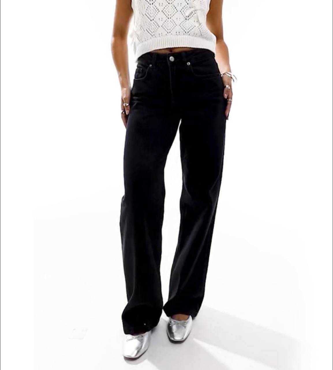     			AD Fashion Women's Straight Fit High-Rise Jeans ( Black )