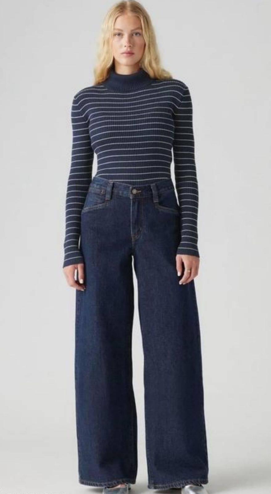     			AD Fashion Women's Straight Fit High-Rise Jeans ( Dark Blue )