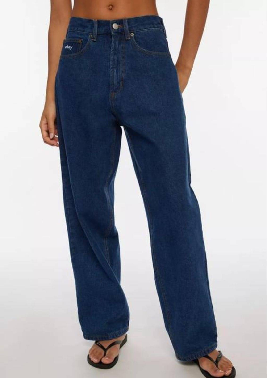     			AD Fashion Women's Straight Fit High-Rise Jeans ( Dark Blue )
