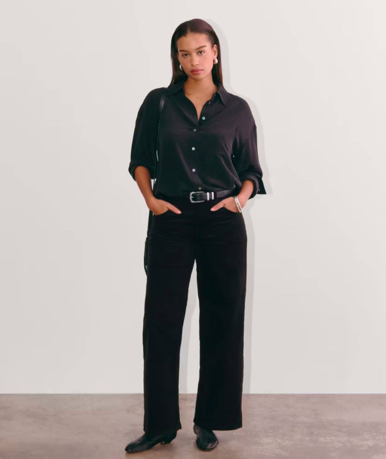     			AD Fashion Women's Straight Fit High-Rise Jeans ( Black )