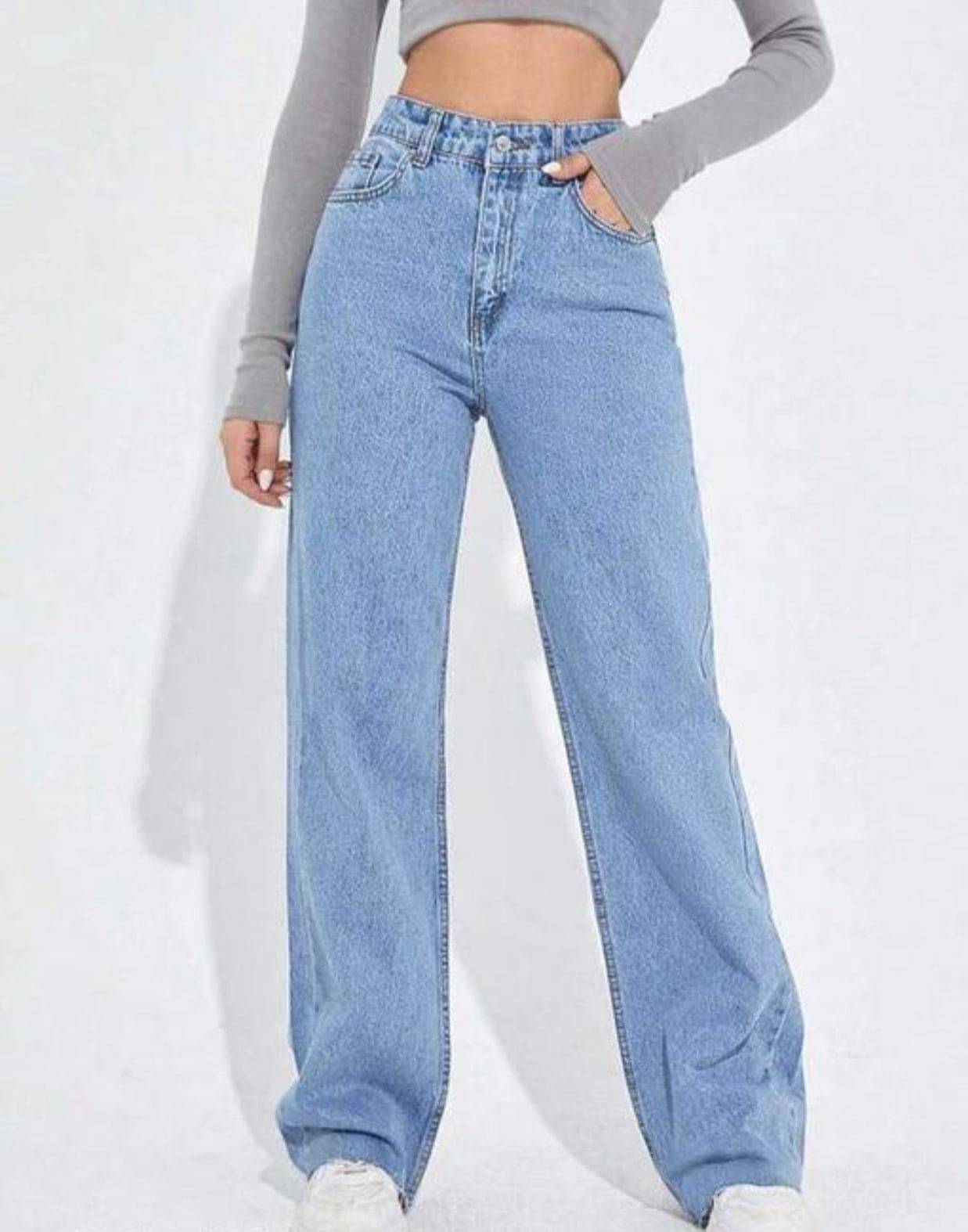     			AD Fashion Women's Straight Fit High-Rise Jeans ( Blue )