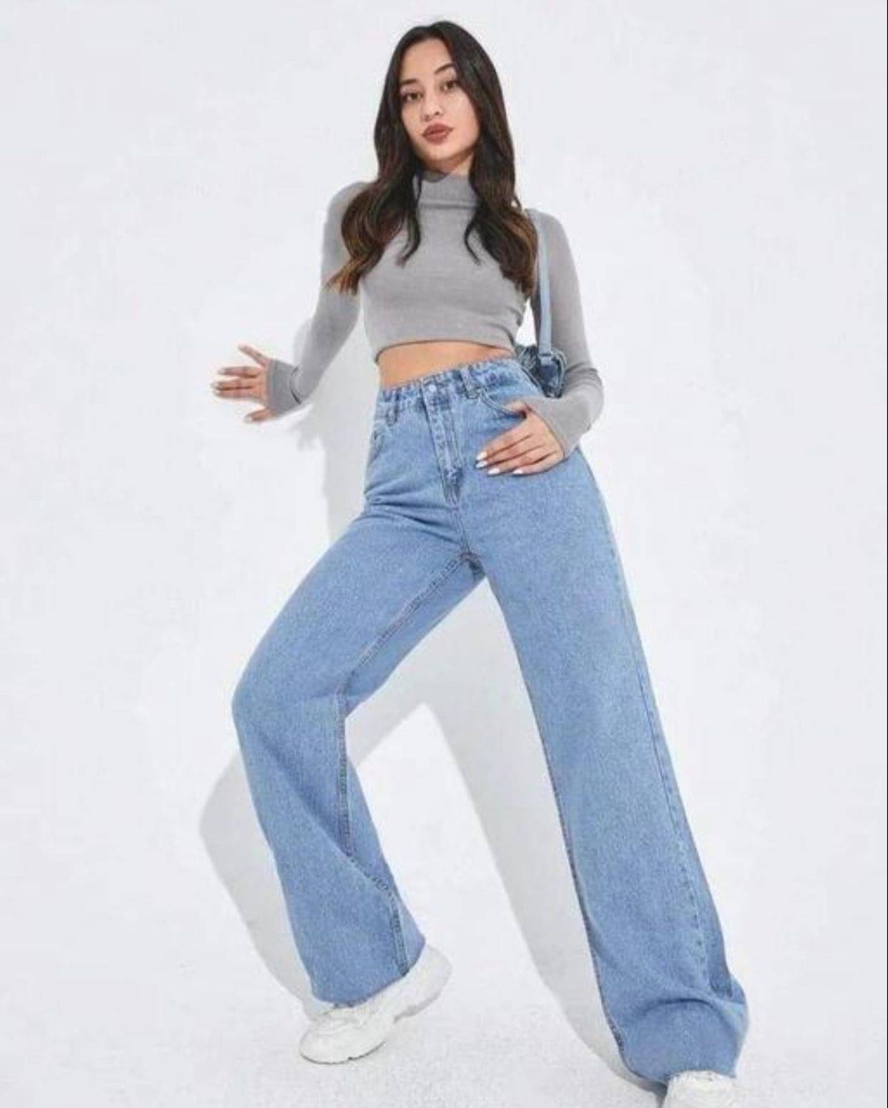     			AD Fashion Women's Straight Fit High-Rise Jeans ( Blue )