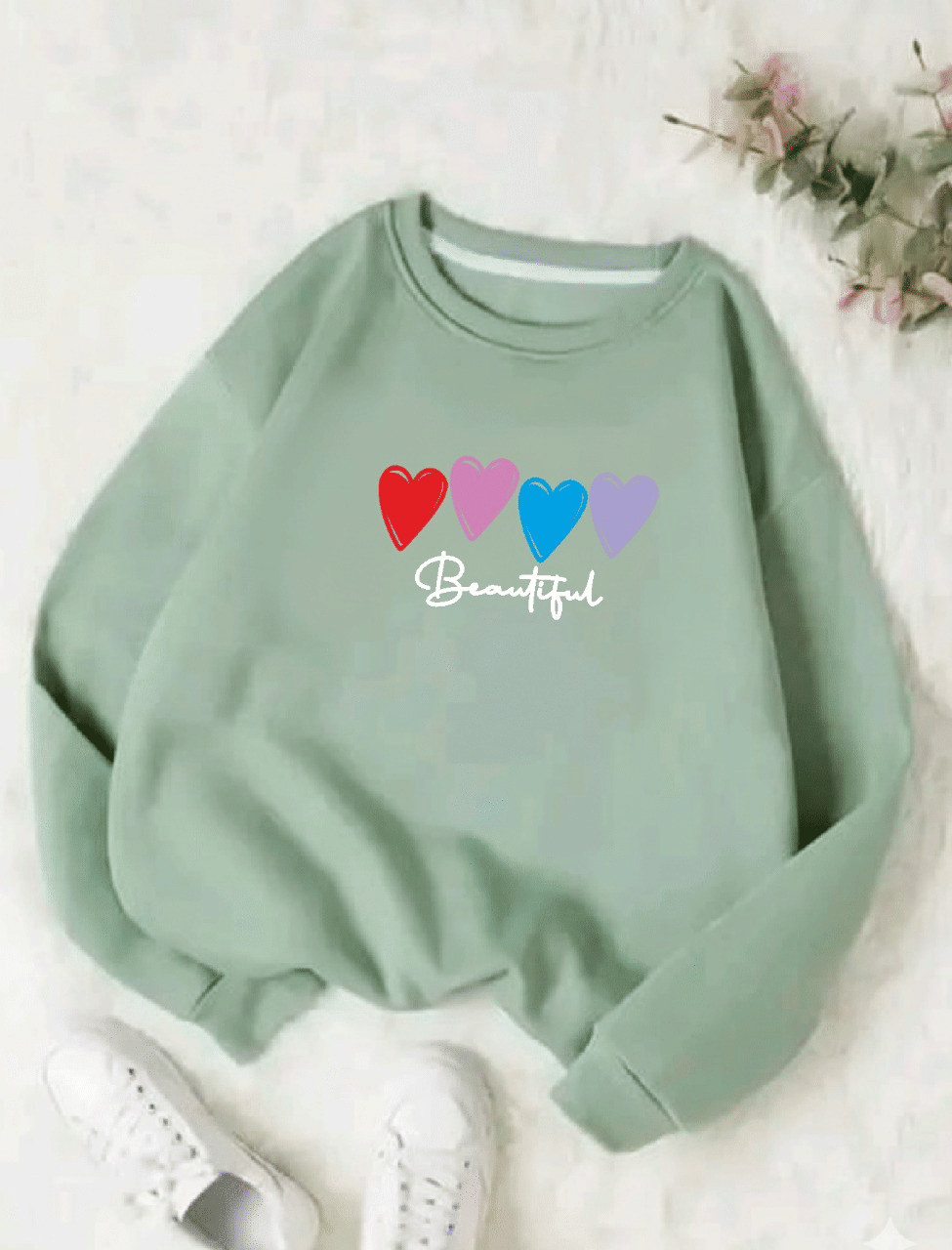     			APEXY Pack of 1 Girls Fleece Sweatshirt ( Bright Green )