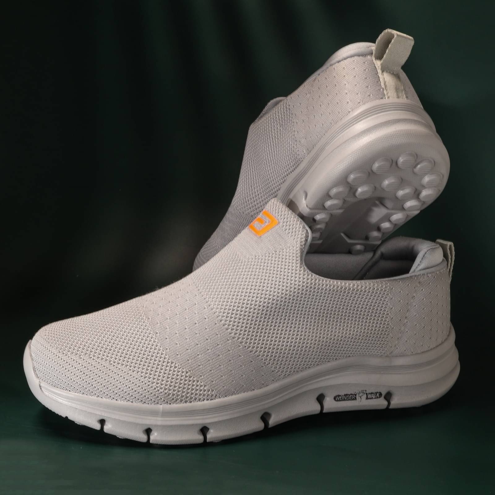     			ASIAN WONDERWALK-21 Light Grey Men's Slip-on Shoes