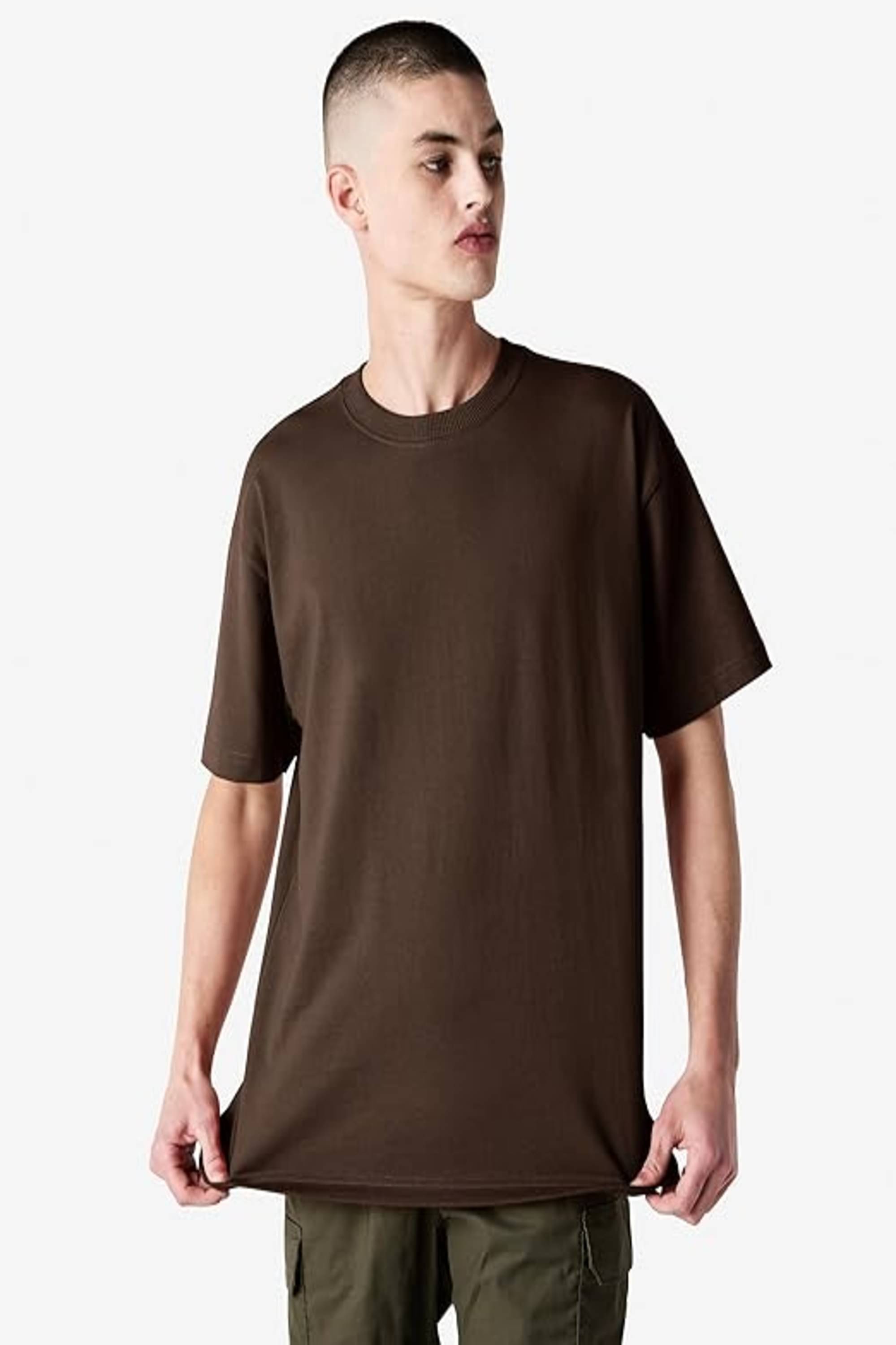 American Apparel Men Cotton Regular Fit Solid T-Shirt ( Brown ) American Apparel Men Cotton Regular Fit Solid T-Shirt ( Brown )