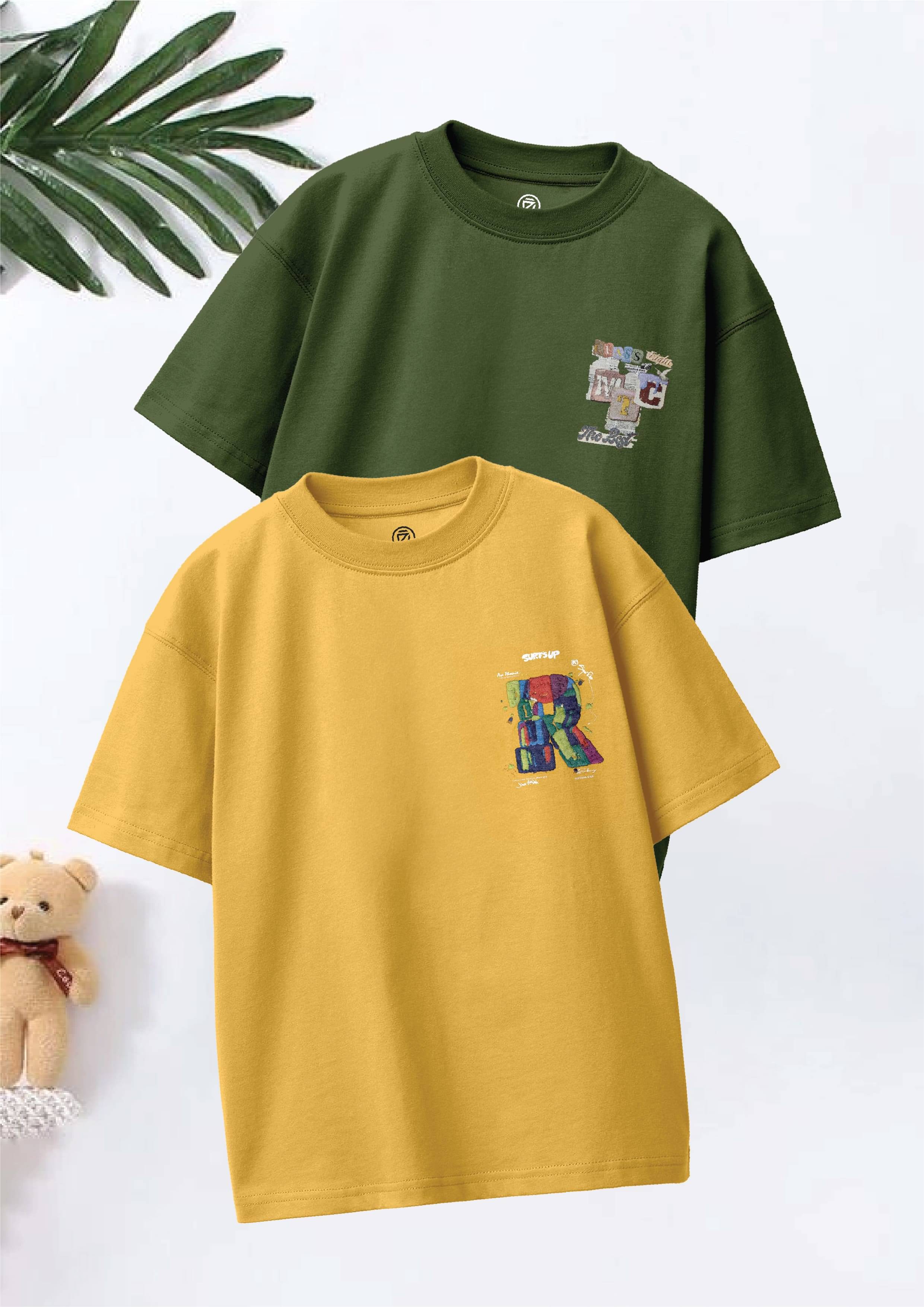     			CODEZ Pack of 2 Boys Cotton Blend T-Shirt ( Multicolor )