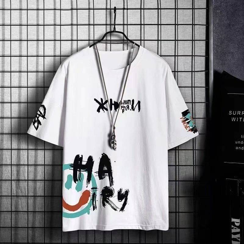 CONWAY Men Cotton Blend Regular Fit Printed T-Shirt ( White ) CONWAY Men Cotton Blend Regular Fit Printed T-Shirt ( White )