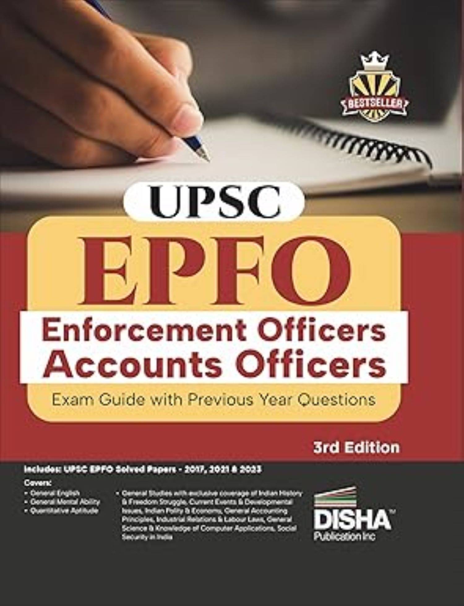     			Disha UPSC EPFO (Enforcement Officers/ Accounts Officers) Exam Guide with Previous Year Questions 3rd Edition