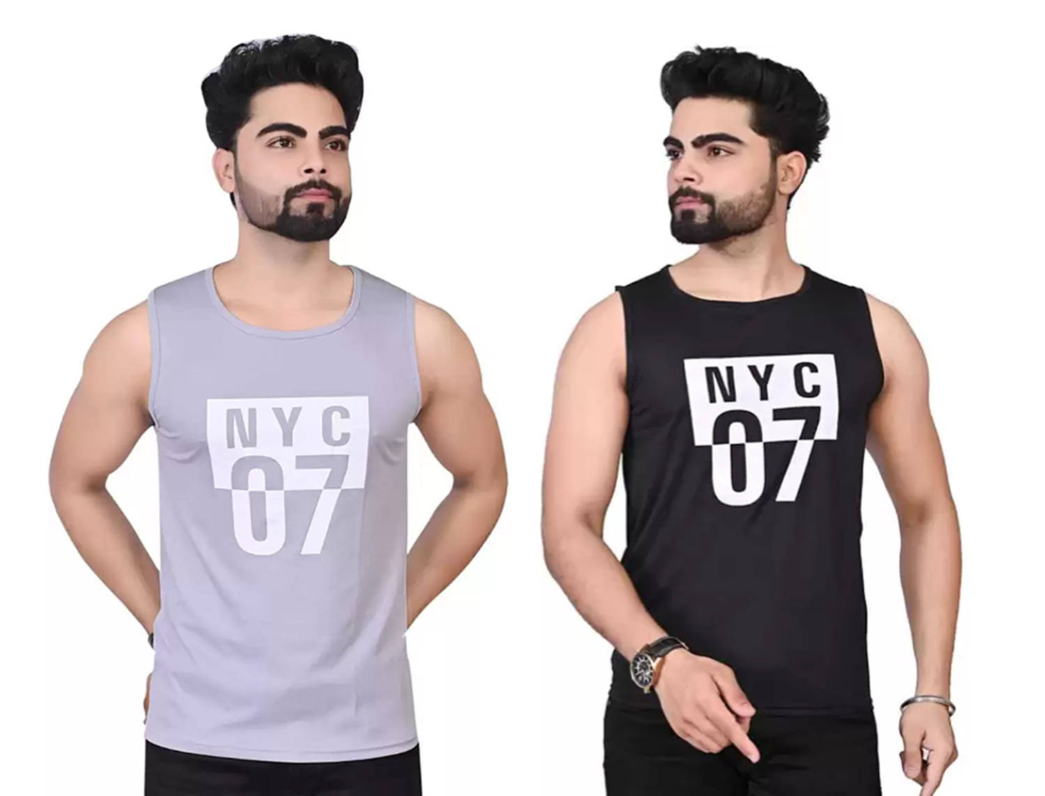 ERRISH ENTERPRISES Pack of 2 Polyester Basic Vest For Men ( Multicolor4 )     			ERRISH ENTERPRISES Pack of 2 Polyester Basic Vest For Men ( Multicolor4 )